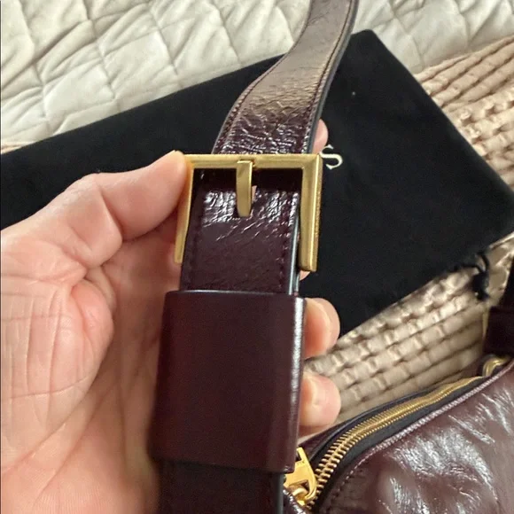 All Saints Burgundy Crossbody Bag - Picture 4 of 8